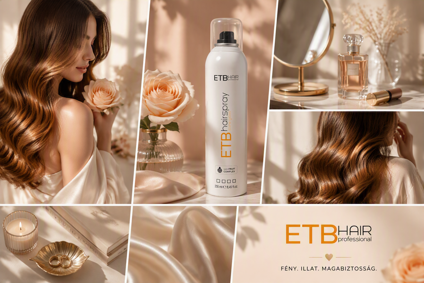 ETB Hair Luciu De Păr Profesional Cu Protecție UV 250ml