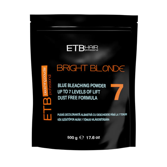 ETB Hair Pudră Decolorantă Profesională Albastră Cu Deschidere Până la 7 Tonuri 500gr