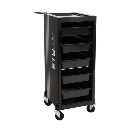 ETB Hair 5 Fiókos Fekete Tároló Kocsi 39x37x88,5 cm (EE01036)