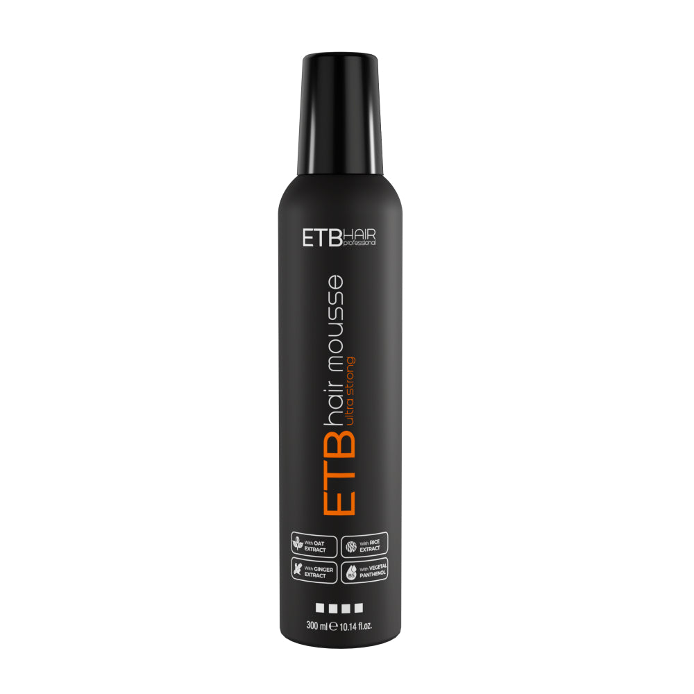 ETB Hair Spumă De Păr Profesională Cu Fixare Puternică 300ml