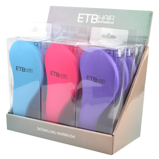 ETB HAIR PROFESSZIONÁLIS SZÍNES BONTÓKEFE KÉSZLET, PINK-KÉK-LILA MIX DISPLAY, 9 DB