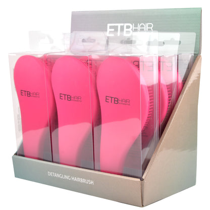 ETB HAIR PROFESSZIONÁLIS SZÍNES BONTÓKEFE KÉSZLET, PINK,  DISPLAY, 9 DB